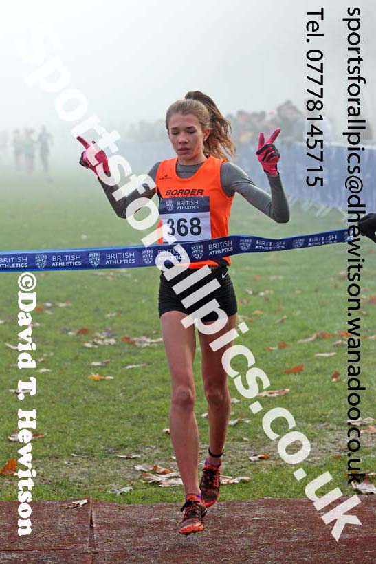 Girls under-15s, European Cross Country Trials, Sefton Park, Liverpool. Photo: David T. Hewitson/Sports for All Pics
